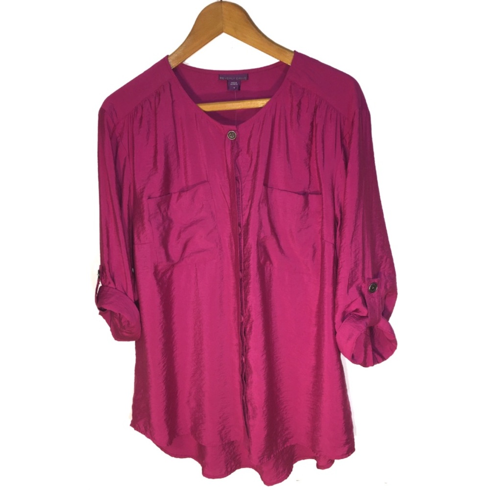 Beverly Drive Button Down Top Size 1X